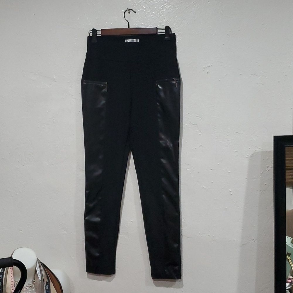 Patrizia Luca Pants with Leather Trim Size M